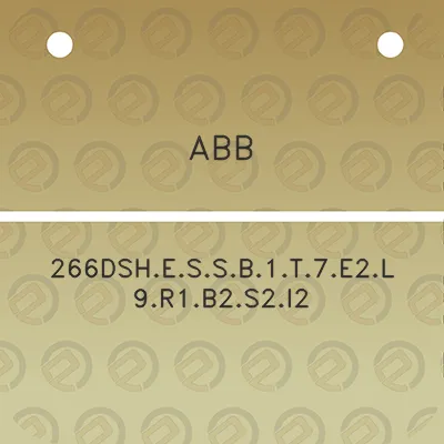 abb-266dshessb1t7e2l9r1b2s2i2