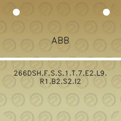 abb-266dshfss1t7e2l9r1b2s2i2