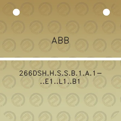 abb-266dshhssb1a1-e1l1b1