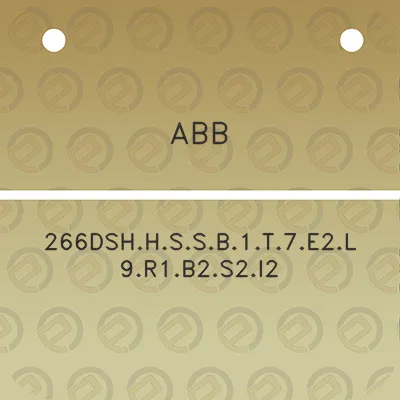 abb-266dshhssb1t7e2l9r1b2s2i2