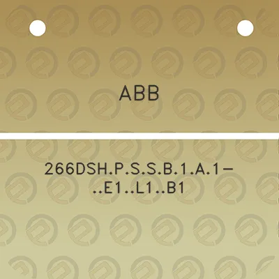 abb-266dshpssb1a1-e1l1b1