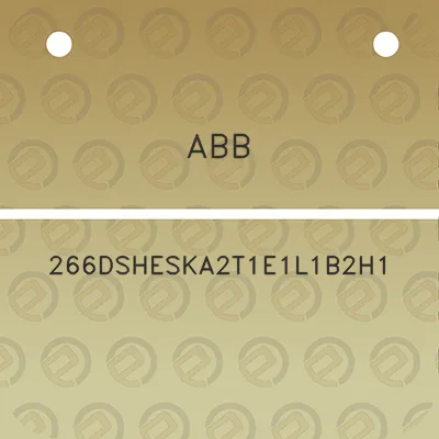 abb-266dsheska2t1e1l1b2h1