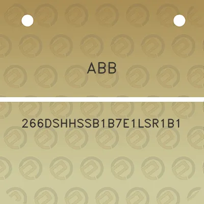 abb-266dshhssb1b7e1lsr1b1