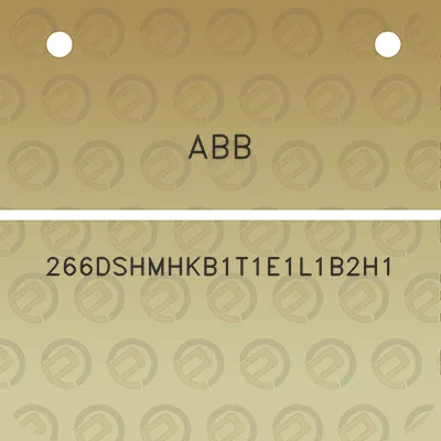 abb-266dshmhkb1t1e1l1b2h1