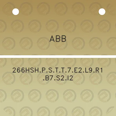 abb-266hshpstt7e2l9r1b7s2i2