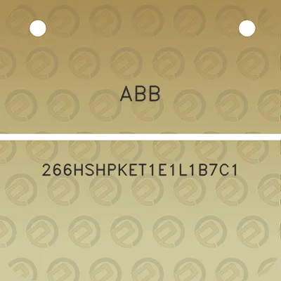 abb-266hshpket1e1l1b7c1