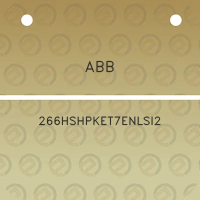 abb-266hshpket7enlsi2