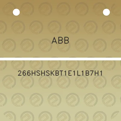 abb-266hshskbt1e1l1b7h1