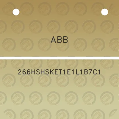 abb-266hshsket1e1l1b7c1