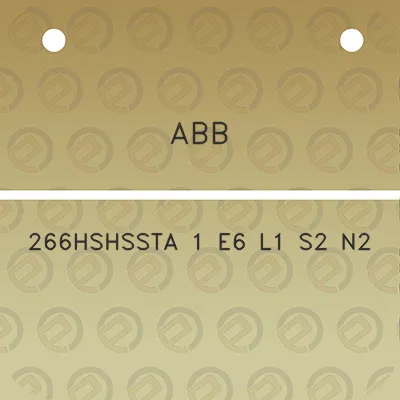 abb-266hshssta-1-e6-l1-s2-n2