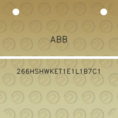 abb-266hshwket1e1l1b7c1