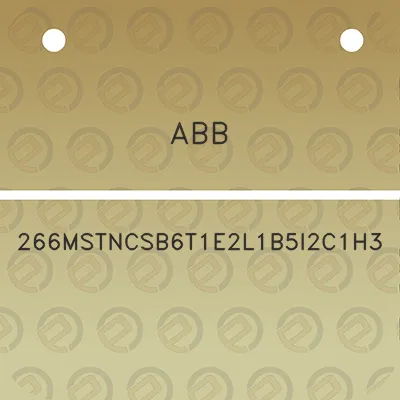 abb-266mstncsb6t1e2l1b5i2c1h3