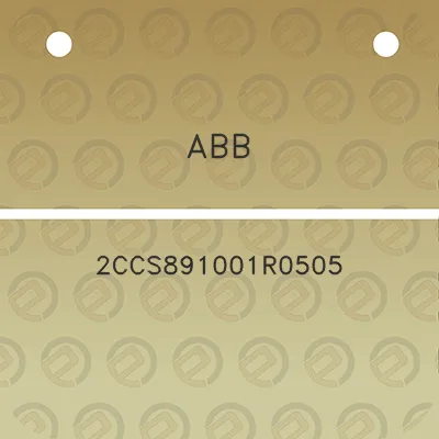 abb-2ccs891001r0505