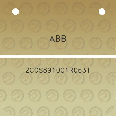 abb-2ccs891001r0631