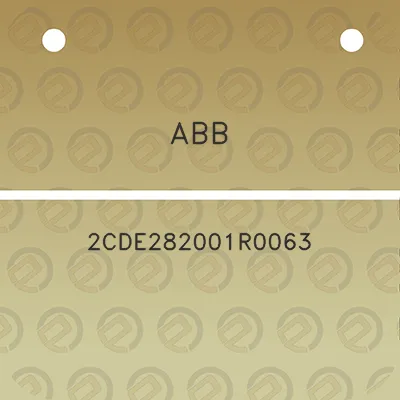 abb-2cde282001r0063