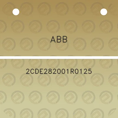 abb-2cde282001r0125