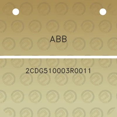 abb-2cdg510003r0011