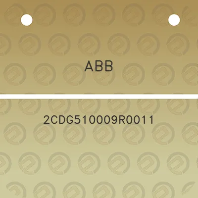 abb-2cdg510009r0011