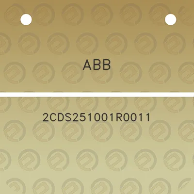 abb-2cds251001r0011