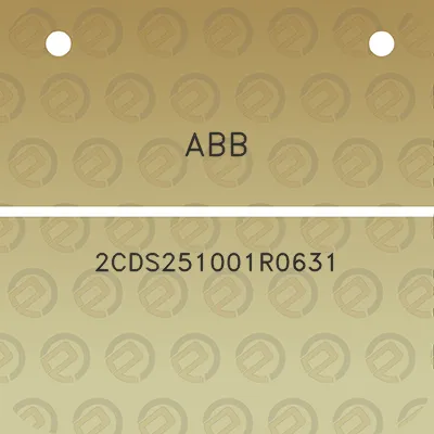 abb-2cds251001r0631