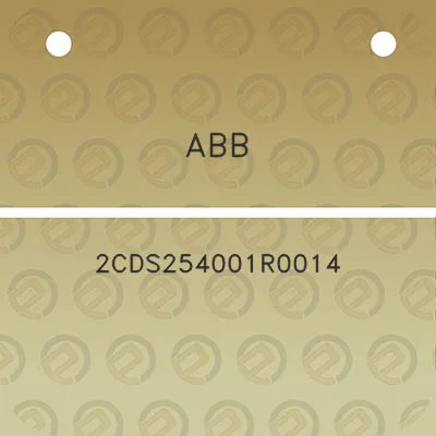 abb-2cds254001r0014