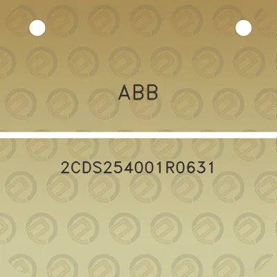 abb-2cds254001r0631