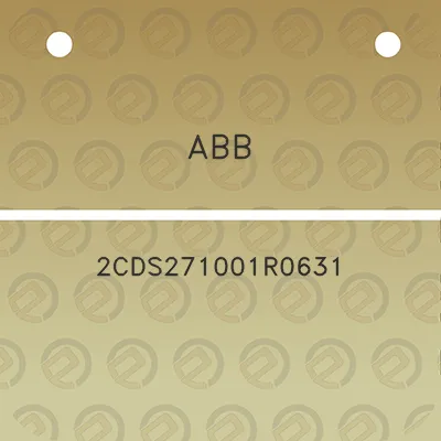 abb-2cds271001r0631