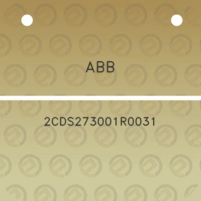 abb-2cds273001r0031