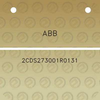 abb-2cds273001r0131