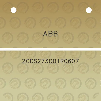 abb-2cds273001r0607