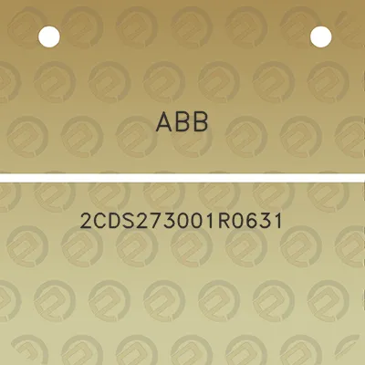 abb-2cds273001r0631