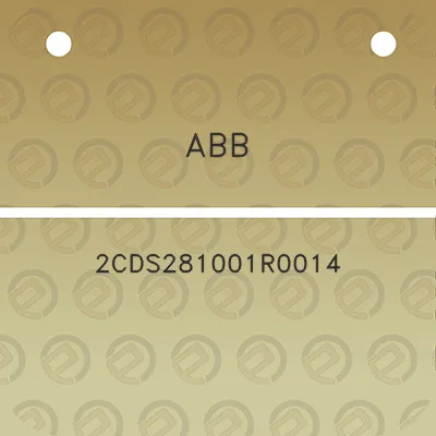 abb-2cds281001r0014