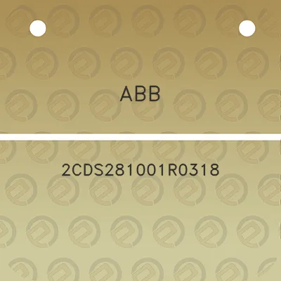 abb-2cds281001r0318