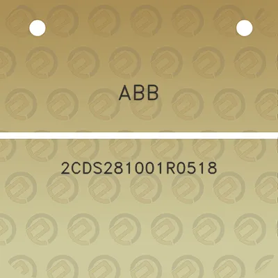 abb-2cds281001r0518