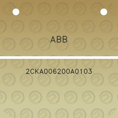 abb-2cka006200a0103