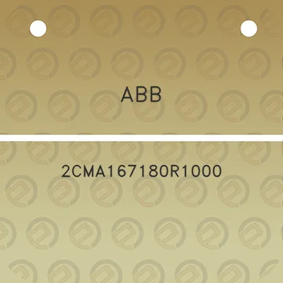 abb-2cma167180r1000