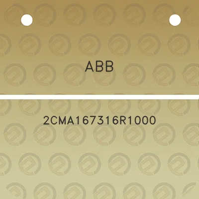 abb-2cma167316r1000