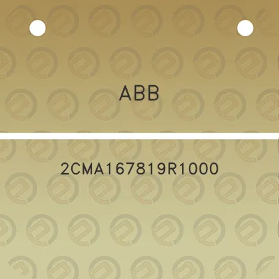 abb-2cma167819r1000