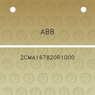 abb-2cma167820r1000