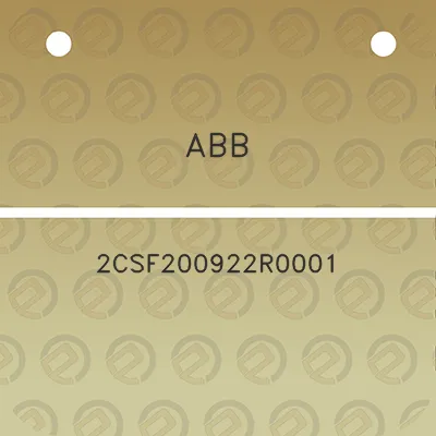 abb-2csf200922r0001