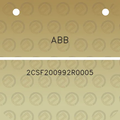 abb-2csf200992r0005