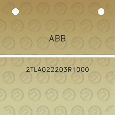 abb-2tla022203r1000