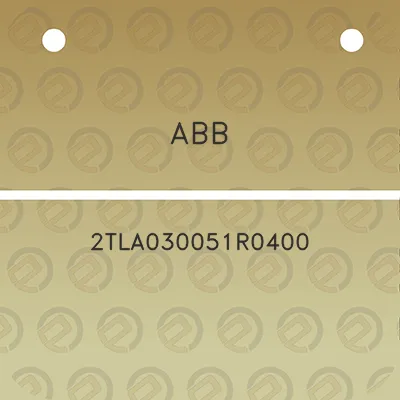 abb-2tla030051r0400