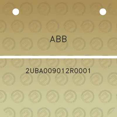 abb-2uba009012r0001