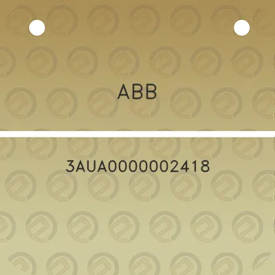 abb-3aua0000002418