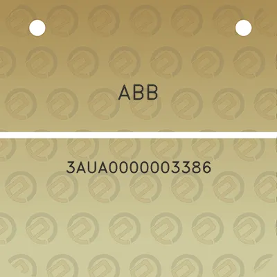 abb-3aua0000003386