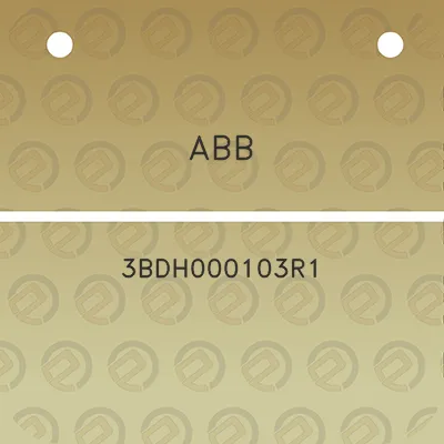 abb-3bdh000103r1