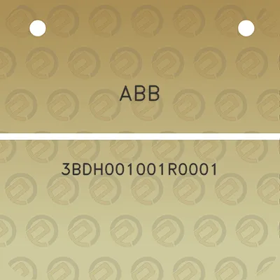 abb-3bdh001001r0001