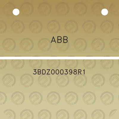 abb-3bdz000398r1