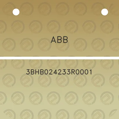 abb-3bhb024233r0001